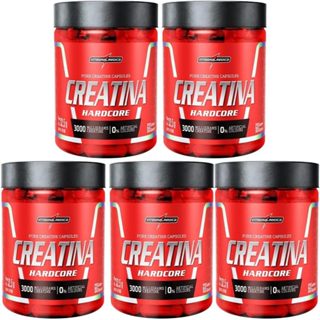 Kit 5x Creatina Integralmédica Hardcore 60 Cápsulas em Oferta na Shopee