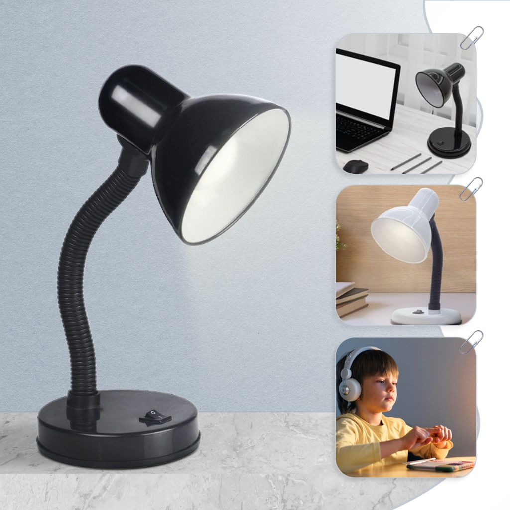 Luminaria De Mesa Com Base Bivolt Leitura Estante Quarto Maquiagem Manicure