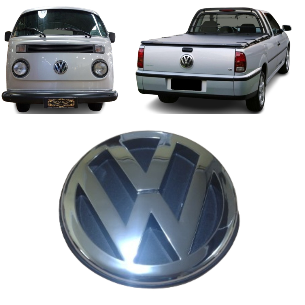 Emblema VW Frente kombi/ Tampa da caçamba Saveiro G2/G3 18cm