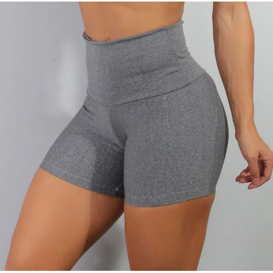 Shorts Suplex Legging Academia Cintura alta Não fica Transparente