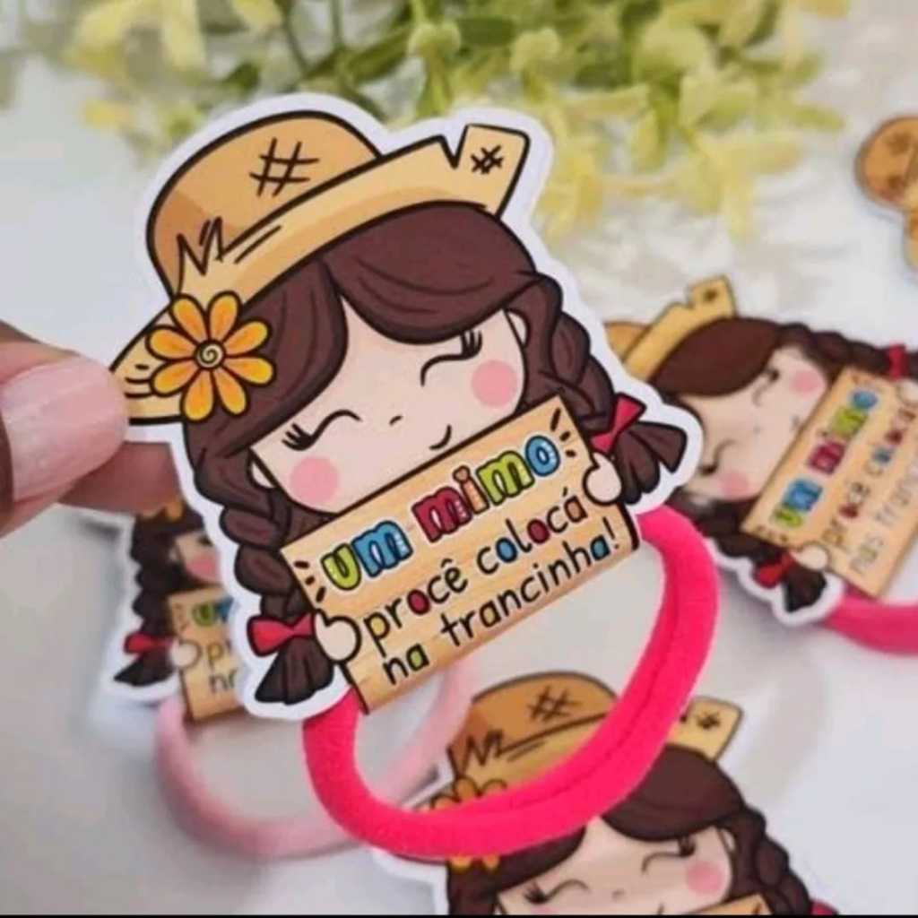 Tag xuxinha Junina- Mimo corporativo - Mimo clientes - Arraiá- Família