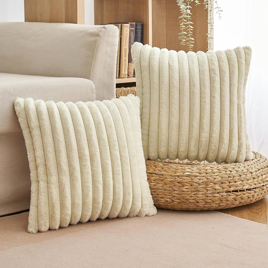 KIT C/ 2 OU 4 CAPAS P/ ALMOFADA EM PELUCIA WAVE SOFT 2 LADOS - 40X40 CM