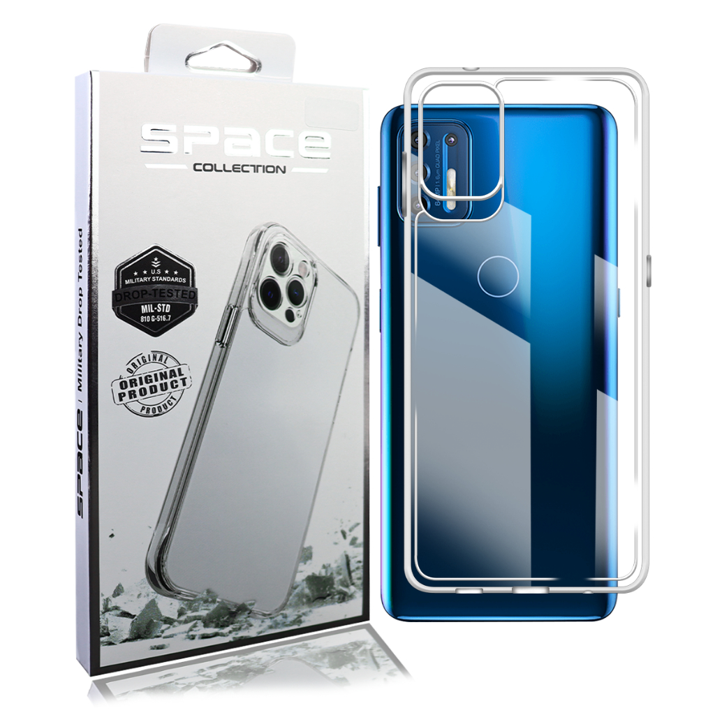 Case Capinha Space Acrílico Transparente Protetora Motorola Moto G04s G22 G24 G3