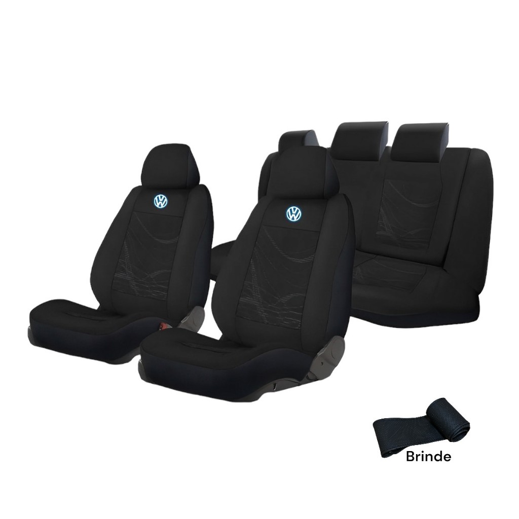 Capa Banco Tecido Automotivo Oiriginal Grosso Volkswagem Golf Sapão Jogo Completo + Capa Volante Costurar