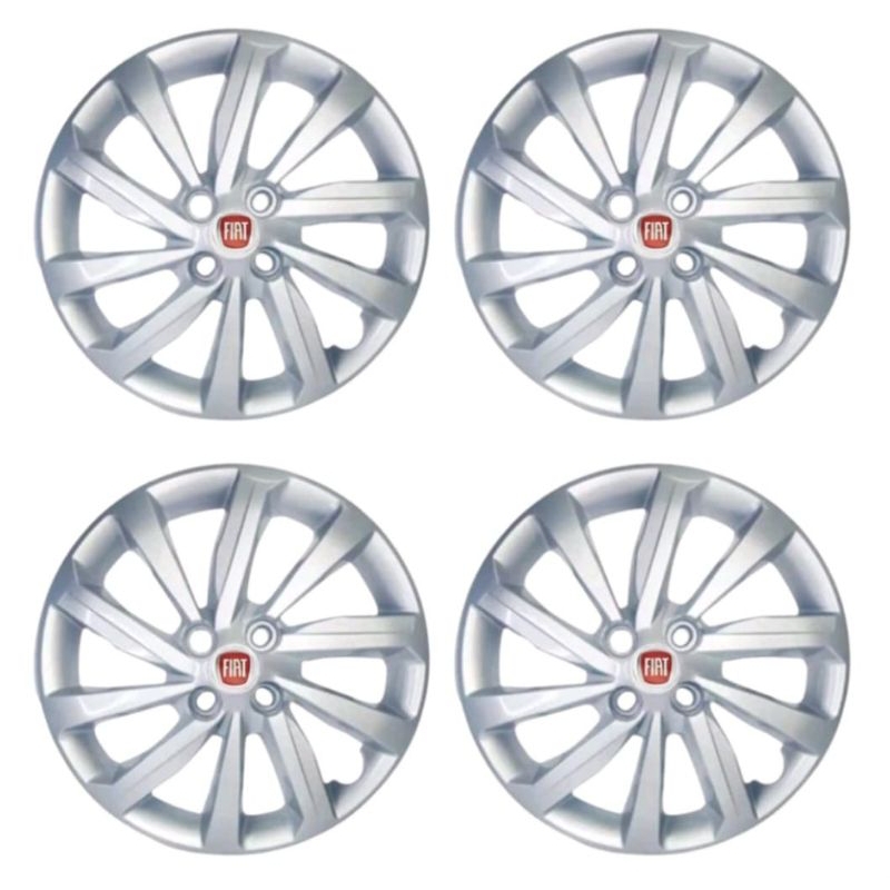 Jogo de calotas Nova Strada aro 15 em Oferta na Shopee