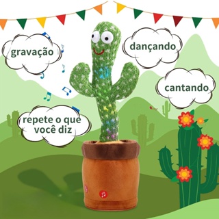 Cacto Dançante Falante Interativo que imita voz，brinquedo de Bebê menino Presentes para crianças em Oferta na Shopee