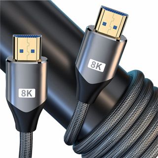 Cabo HDMI 2.1 8K (2 Metros) 48Gb Dolby Vision UHD Blindado Resistente 1080P@144Hz, 4K@120Hz, 8K@60Hz