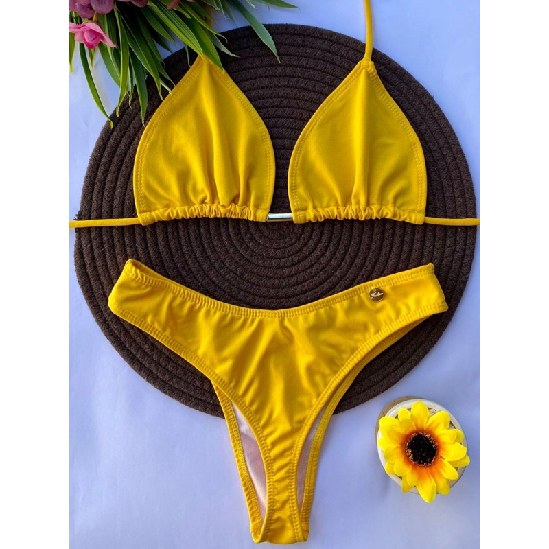 biquíni cortininha asa delta sem bojo