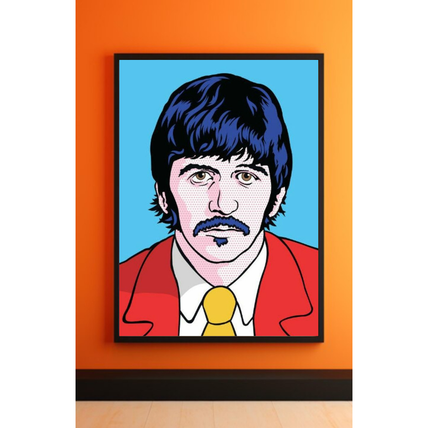 Quadros Placa Decorativa The Beatles Poster - Ringo Starr 01
