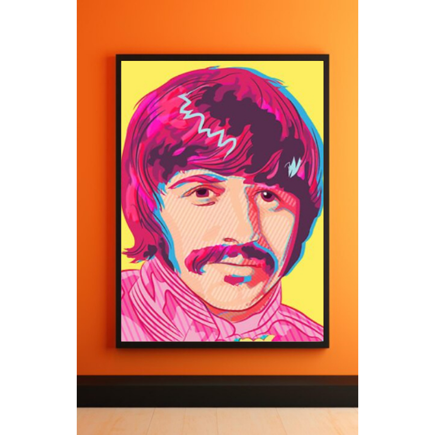 Quadros Placa Decorativa The Beatles Poster - Ringo Starr 02