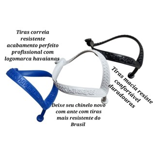 5 Pares Correias havaianas top logomarca escrito em Oferta na Shopee