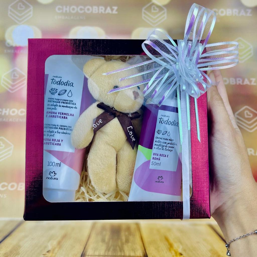 10~50 Caixa MarsalaTextura com Visor S21 15x15x4cm  ASSK em Oferta na Shopee