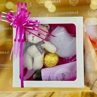 KIT Caixa com Visor S21 Branca (15x15x4cm)  ASSK em Oferta na Shopee