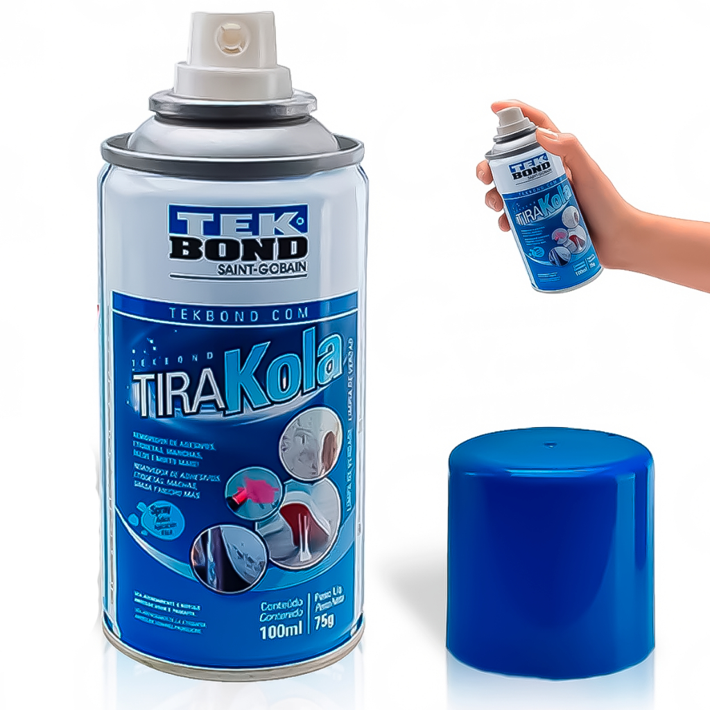 Tira Kola Tek Bond Remove Mancha Cola Chiclete Piche Adesivo Fitas Duplas Face Muito Mais 100ml 75g em Oferta na Shopee