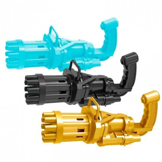 Pistola Lança Bolhas De Sabão 19 Cm Mania De Bolha 10 FUROS