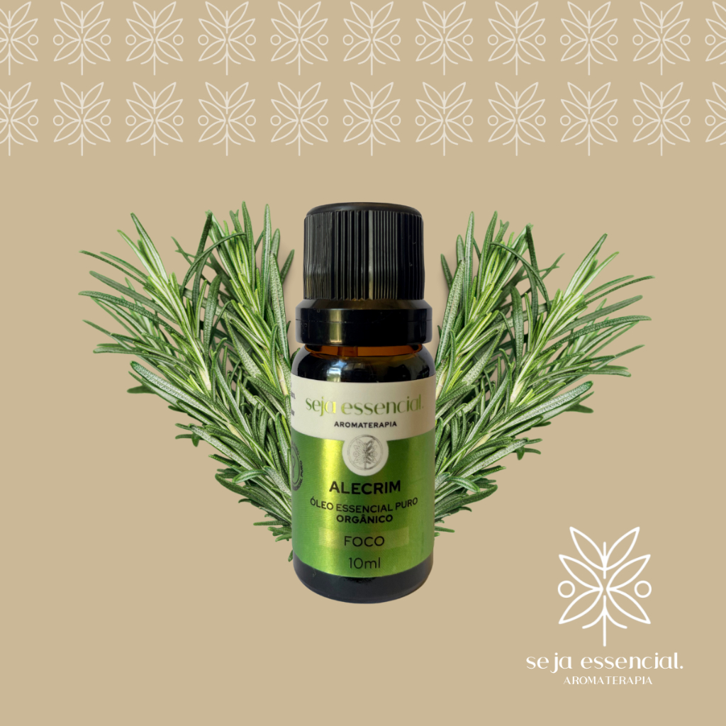 Óleo Essencial Alecrim 100% Puro Natural Aromaterapia 10ml Seja Essencial
