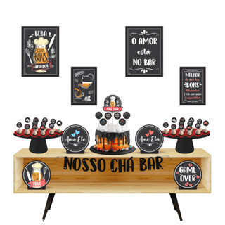 Kit Festa Pronta Decoração Chá Bar C/ 40 Itens em Oferta na Shopee