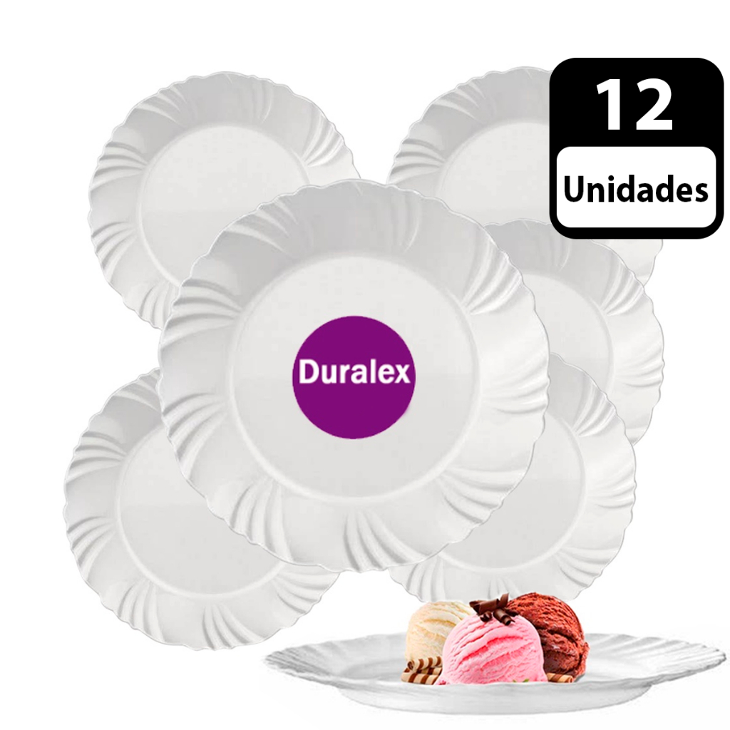 Conjunto de 12 Pratos de Sobremesa Nadir