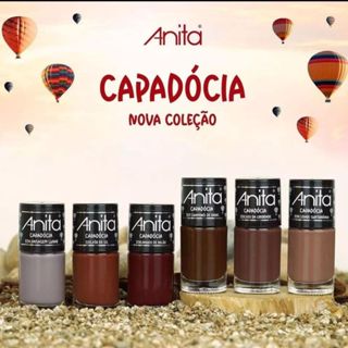 ANITA CAPADÓCIA - KIT COM 6 ESMALTES NOVA COLEÇÃO em Oferta na Shopee