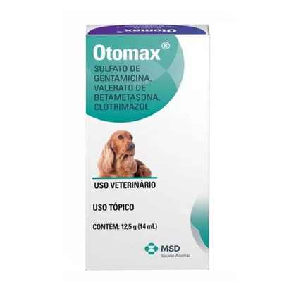 Otomax Pomada Otológica MSD Saúde Animal - 12,5 g em Oferta na Shopee