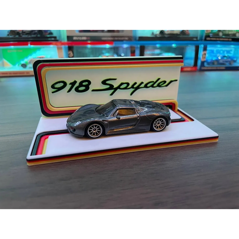 Nicho expositor estante para 1 carrinho em miniaturas Hot Wheels / HotWheels - Porsche 918 Spyder