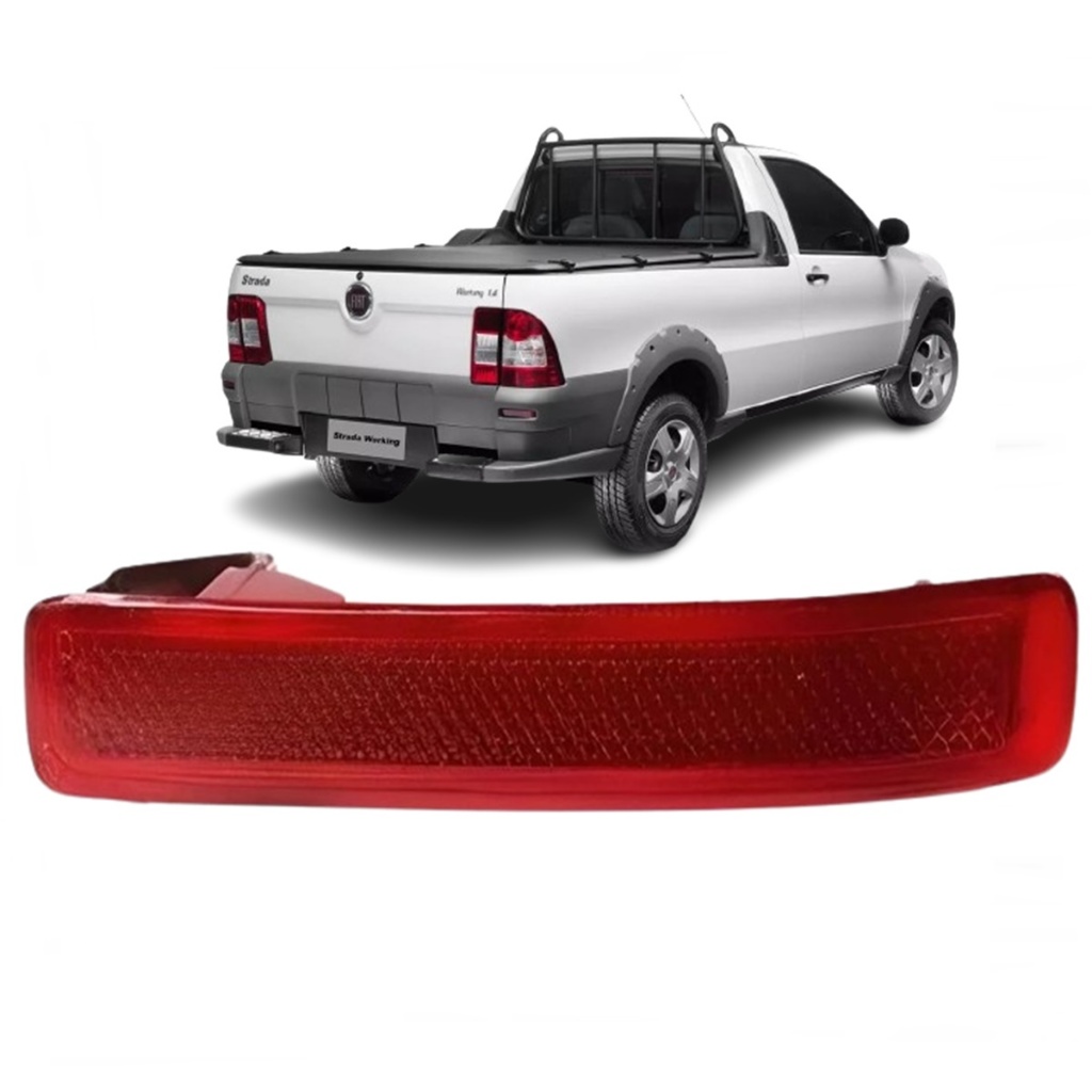 Refletor Parachoque Traseiro Strada 04/12 Direito Original Fiat Lanterna Olho de Gato