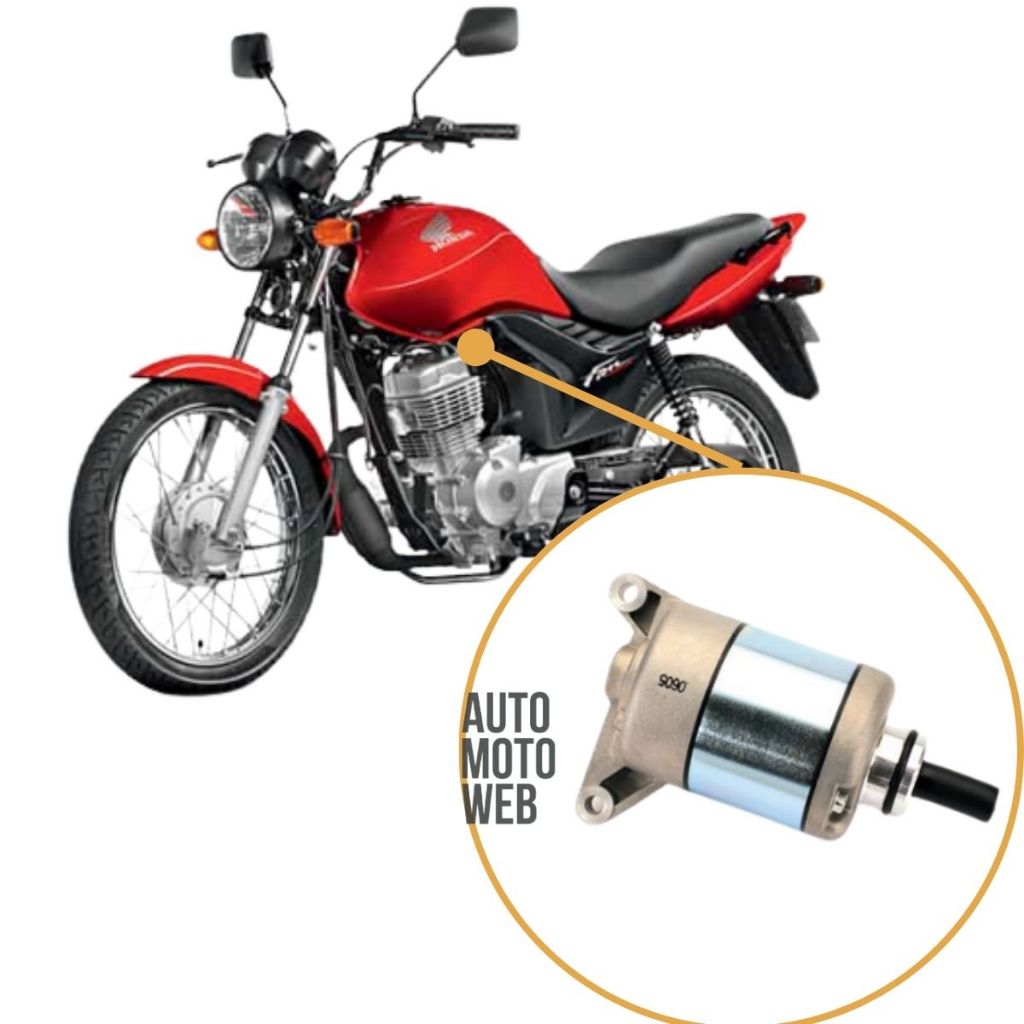 Motor Partida Arranque Honda Cg Titan Fan 150 Nxr Bros 150 2004 a 2015 Original Magnetron