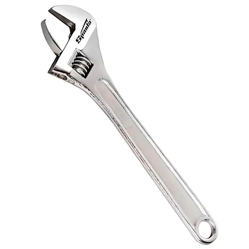Chave Inglesa Ajustavel de Aço 12 Pol, 10 Pol, 8 Pol, 6 Pol Profissional