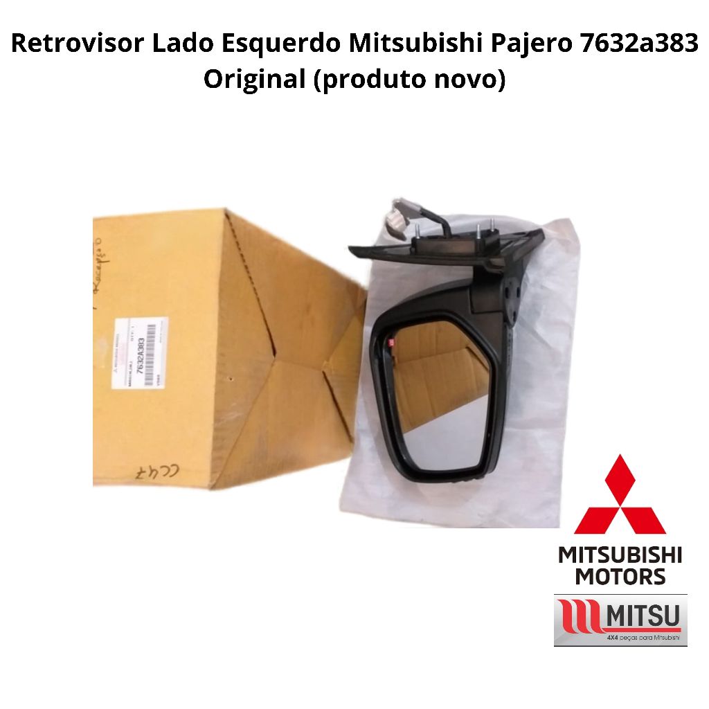 Retrovisor Lado Esquerdo Mitsubishi Pajero 7632a383 Original
