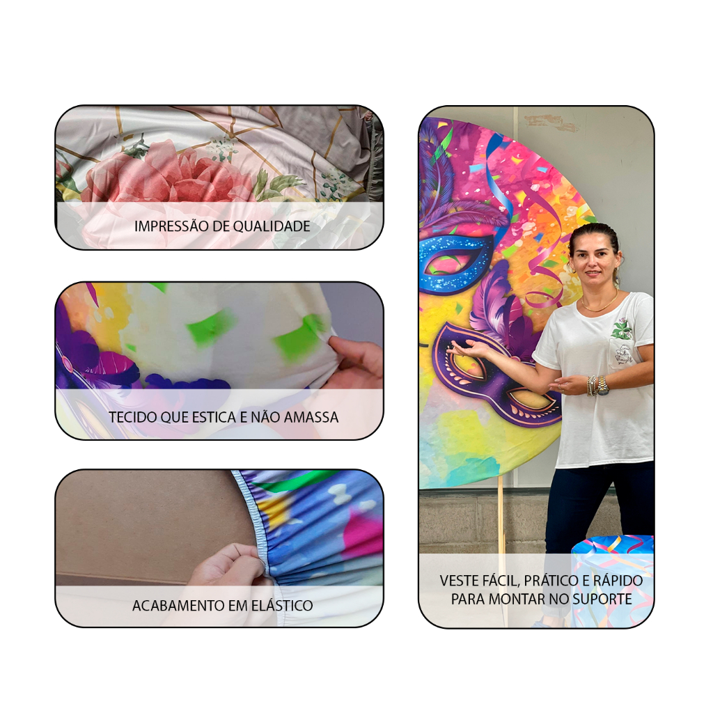 Painel Tecido Sublimado tema Borboletas — imagem 2 de 2