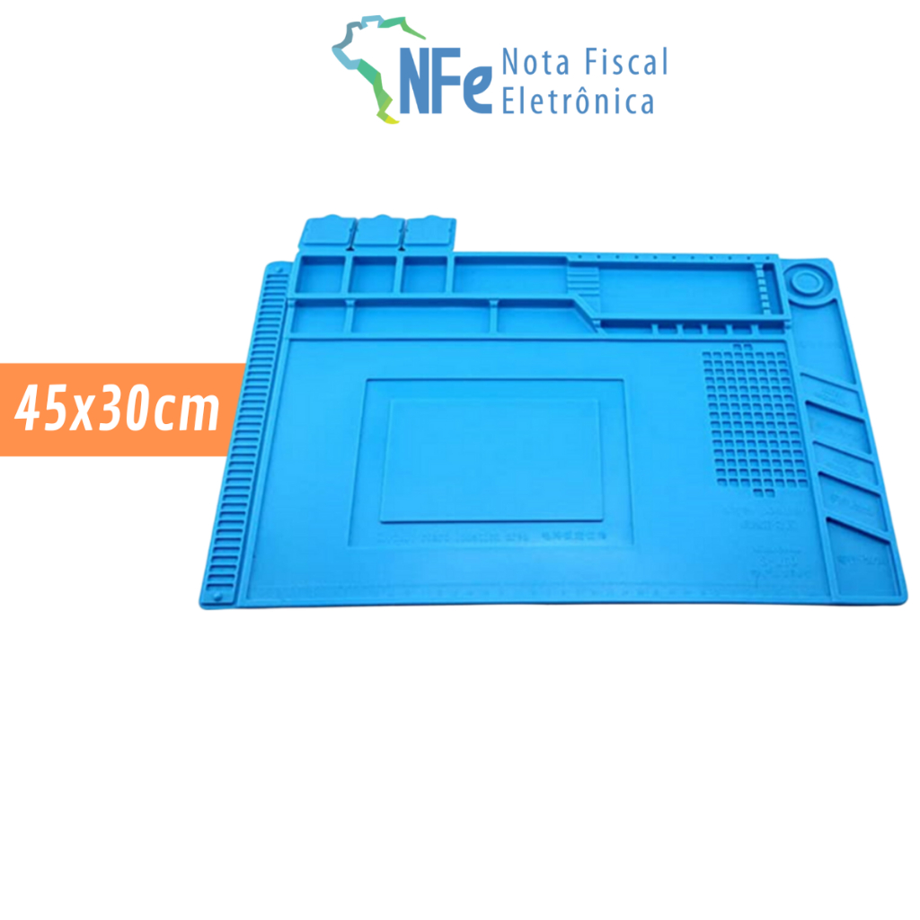 Manta Antiestática Bancada 45x30cm Resistente a Calor Tapete Silicone para Manutenção de Eletrônicos