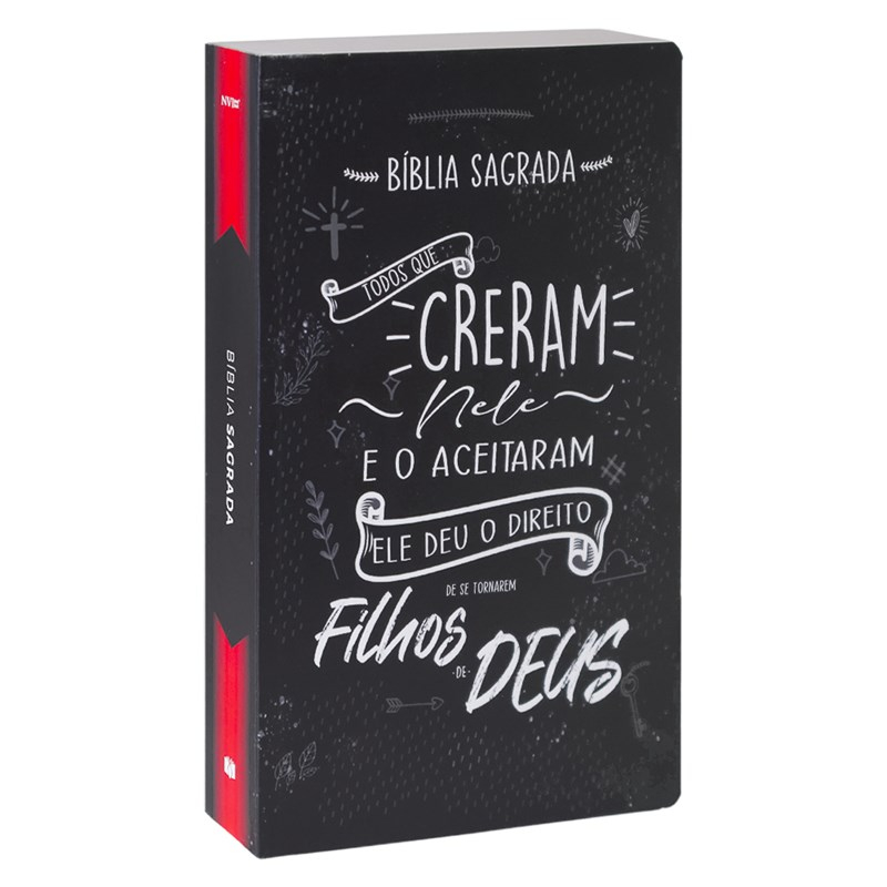 Bíblia Sagrada Lettering | NVI | Letra Normal | Capa Brochura - Books & Magazines