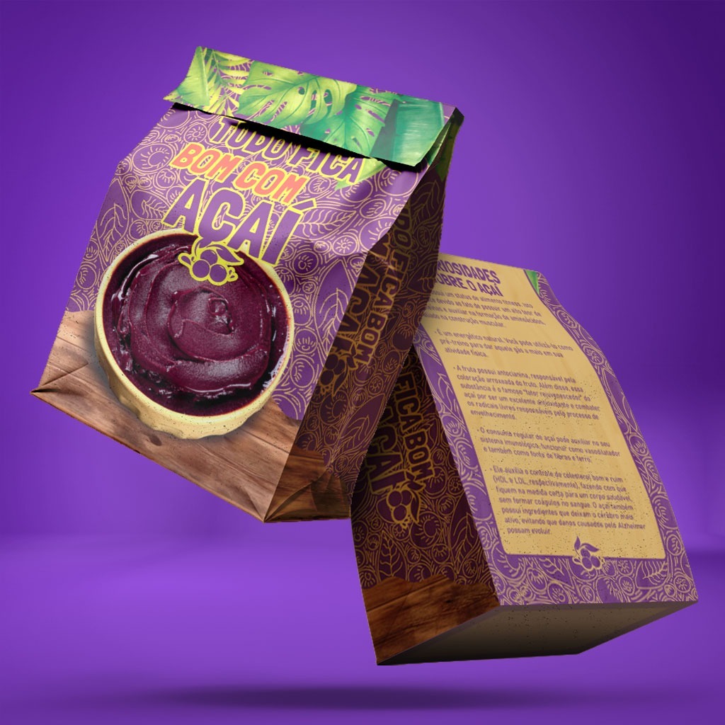 Saco Delivery Açai ( 100 embalagens ) em Oferta na Shopee