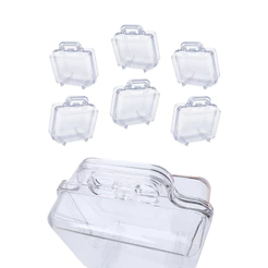 Maleta Maletinha Acrilica Cristal Lembrancinha Infanti Para Aniversario Prenda Criança novo