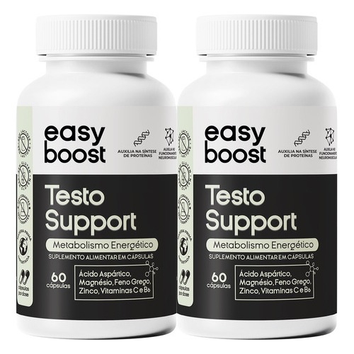 Testo Support Easy Boost Feno Grego Aspartato Kit 2x 120cps