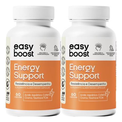 Energy Support Easyboost, Cafeína Taurina Cromo Kit2x 120cps