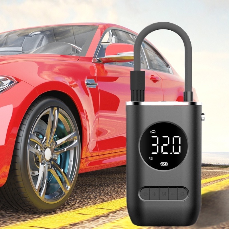 Carro Pneu Inflator Bomba De Ar Elétrica Mini Portátil Sem Fio Compressor Para Motocicleta Bicicleta Bola
