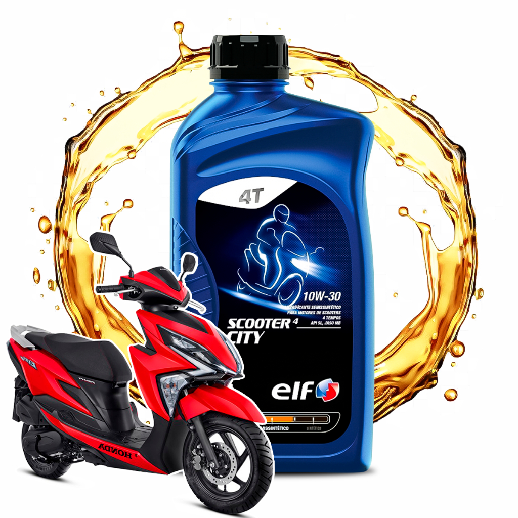 Óleo Para Honda Elite 125 Elf Semissintetico 10w-30 Scooter