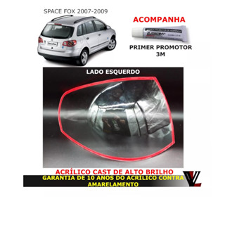 Lente Lanterna Spacefox 2004 2005 2006 2007 2008 2009 Lado Esquerdo (Motorista) Com Cola em Oferta na Shopee