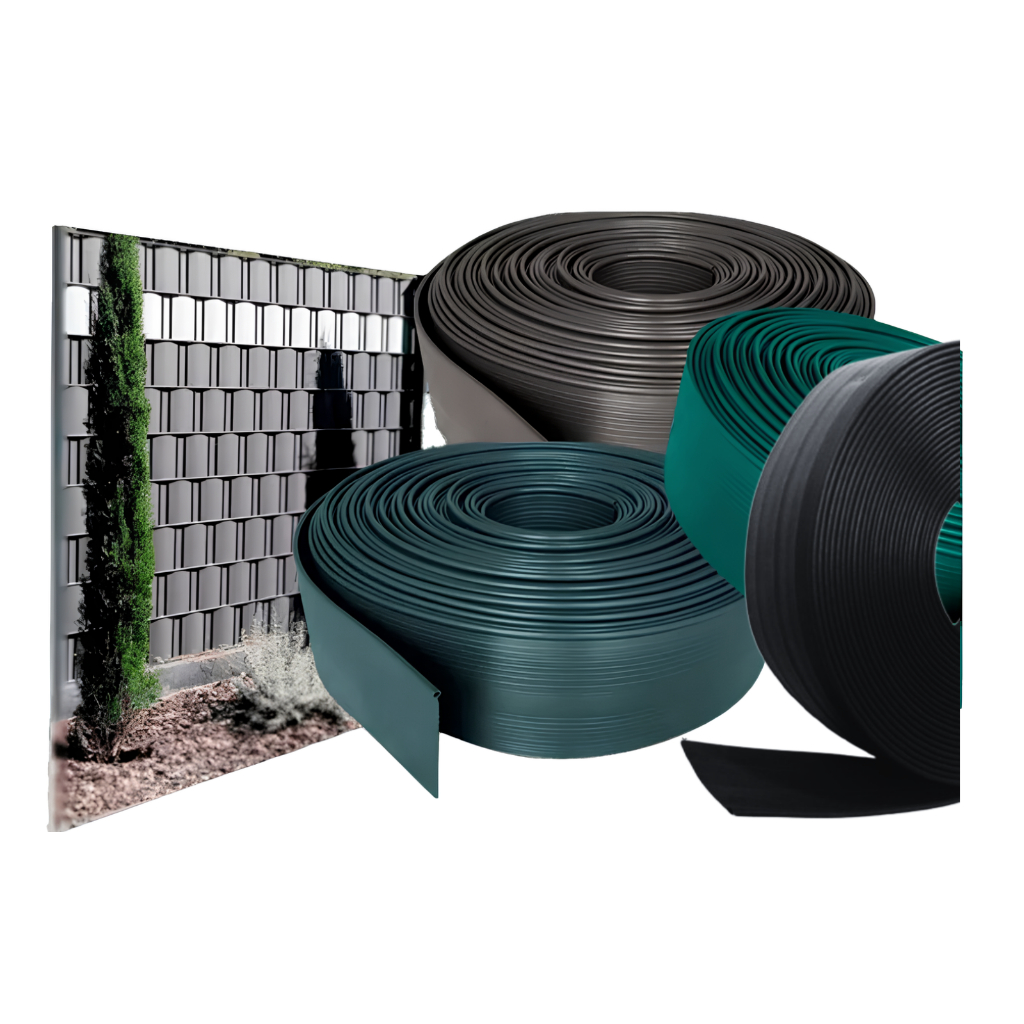 Fechamento De Portao Fita Pvc Divisor De Grama 10cm altura Preto- Verde- Marrom Caramelo- Cinza em Oferta na Shopee