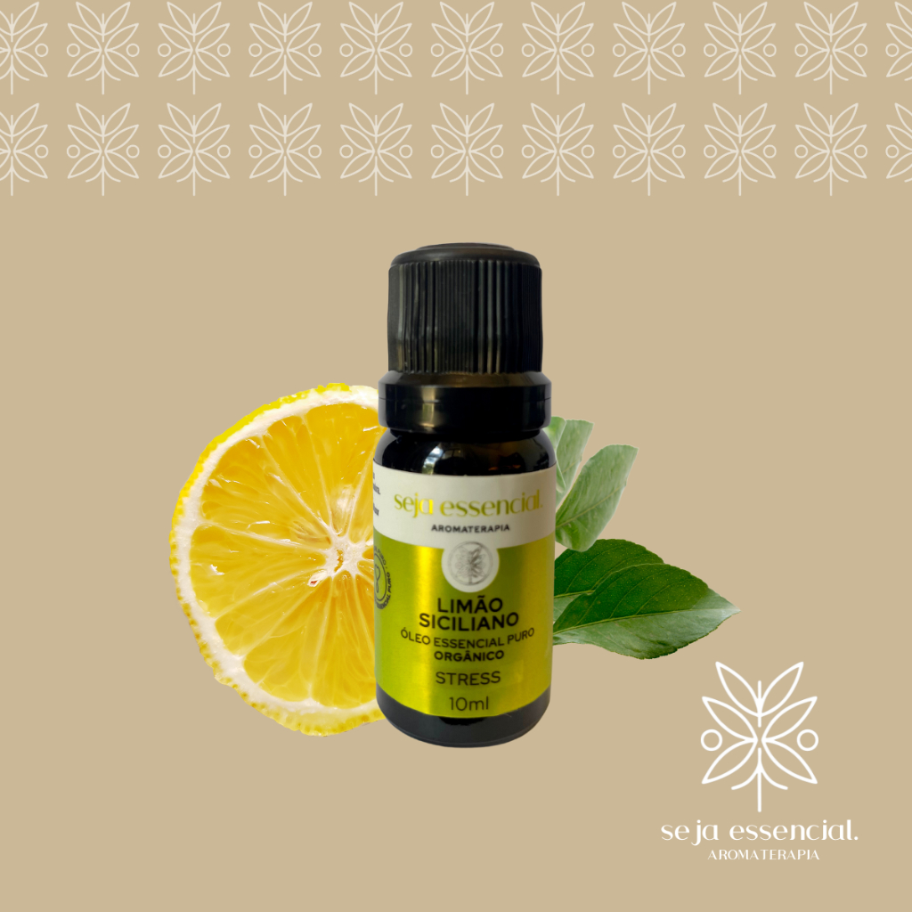Óleo Essencial Limão Siciliano 100% Puro e Natural Aromaterapia 10ml Seja Essencial