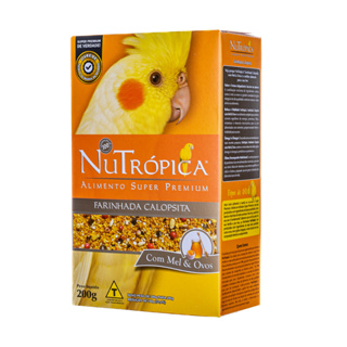Ração Para Calopsita Nutrópica Farinhada 200g Mel E Ovos Alimento Super Premium em Oferta na Shopee