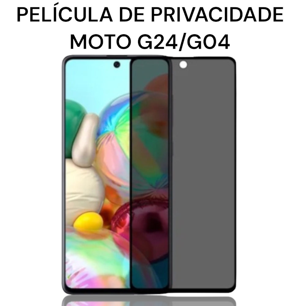 Película de Privacidade De Vidro Moto G24/G04