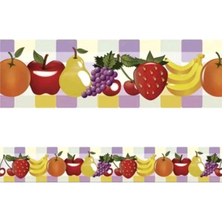 Faixa Decorativa Adesiva Frutinhas Para Cozinha 1 Metro em Oferta na Shopee