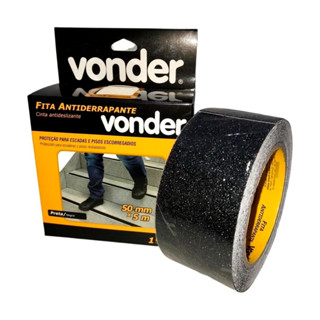 Fita antiderrapante 50mm e 5 Metros VONDER - Ajuda na prevenção de Acidentes em Oferta na Shopee