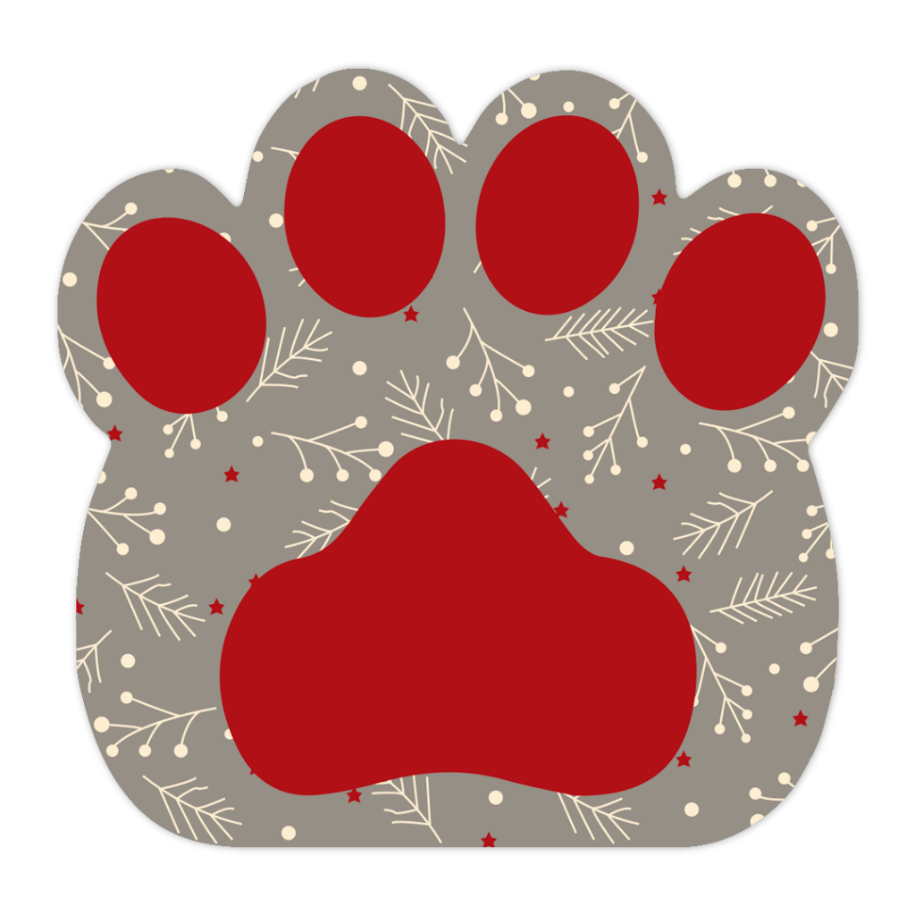 Tapete Pet Patinha Natalino Antiderrapante Decoração de Natal