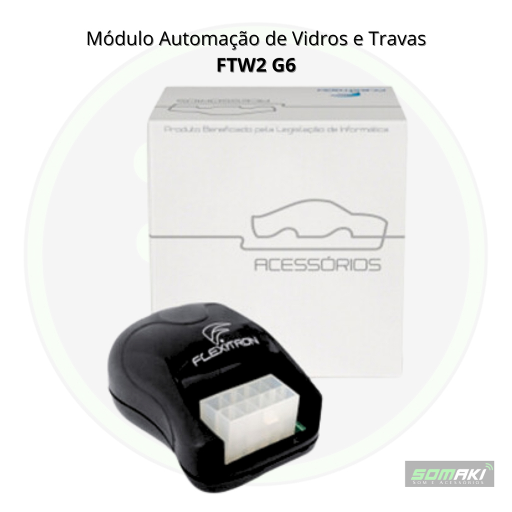 Módulo De Vidro Elétrico Inteligente FTW2 Flexitron Gol G6