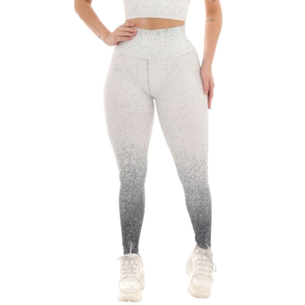 Calça Legging Feminina Degradê Cintura Alta Academia — imagem 2 de 2