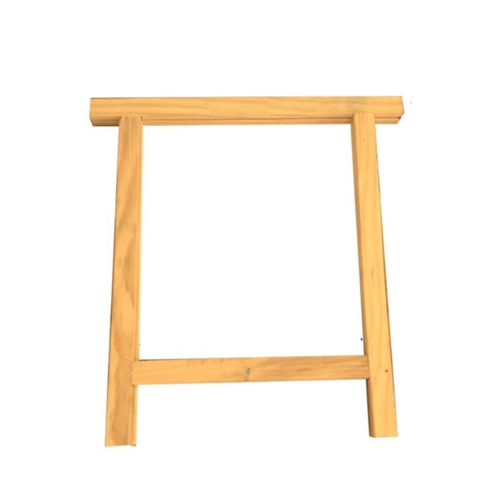Cavalete de Madeira Pinus p/ Bancada 80x80 cm c/ 2 Unids Gv Office