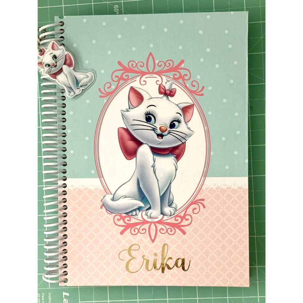 Caderno Personalizado Gatinha Marie em Oferta na Shopee